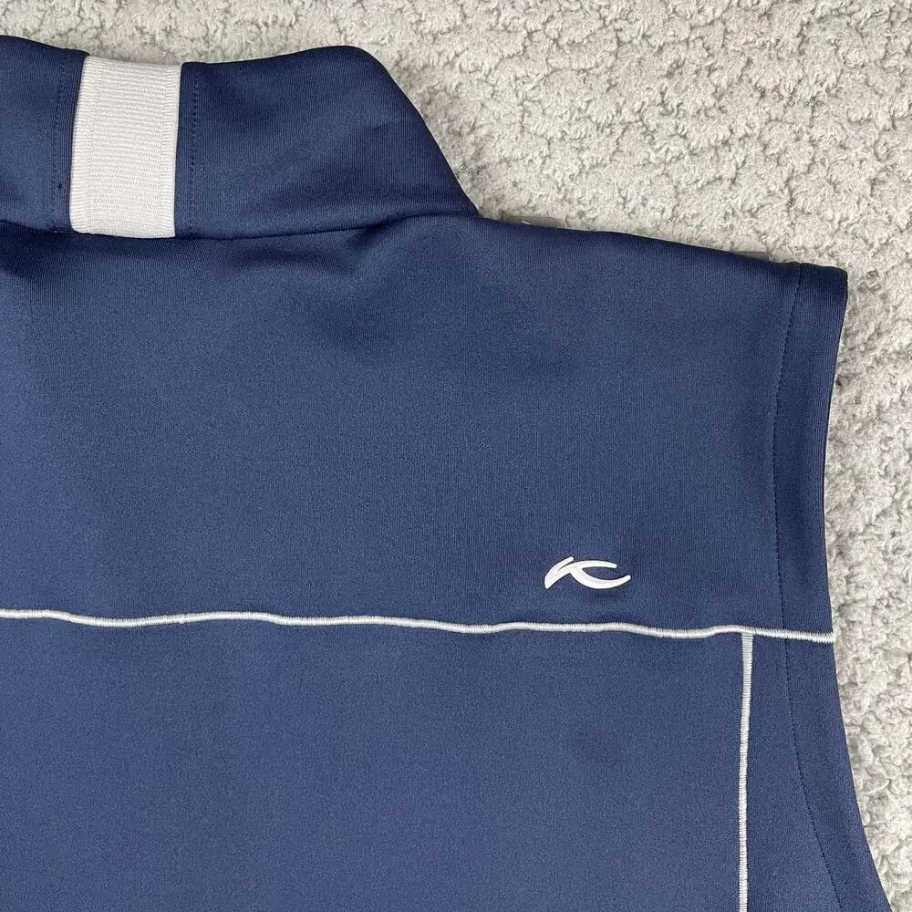 KJUS Damian Vest Navy Blue Mens 2XL 56 Lightweight Stretch Atlanta Active New - Picture 8 of 9